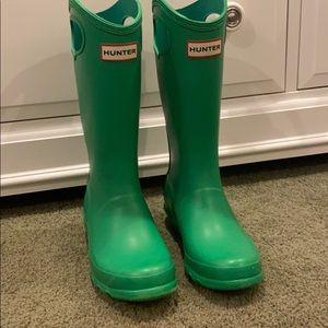 Hunter boots unisex worn once